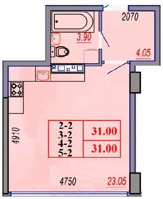 1-комнатная 31 м² в ЖК Segment от 29 650 грн/м², Одесса