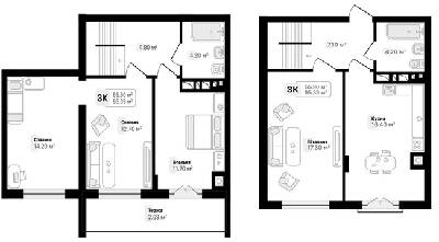 Двухуровневая 95.35 м² в ЖК Auroom Tower от 17 850 грн/м², Львов