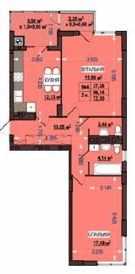 2-кімнатна 72.3 м² в ЖК Старий Сихів від 16 500 грн/м², Львів