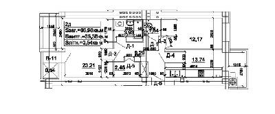 2-комнатная 66.98 м² в ЖК Західна вежа от 15 000 грн/м², Львов