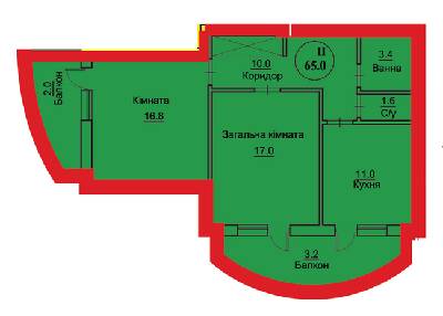 2-комнатная 65 м² в ЖК на вул. Чорновола, 22, 22А от 12 200 грн/м², г. Городок