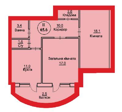 2-комнатная 65.6 м² в ЖК на вул. Чорновола, 22, 22А от 12 200 грн/м², г. Городок