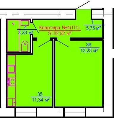 1-комнатная 32.92 м² в ЖК Австрійська Садиба от застройщика, г. Рава-Русская