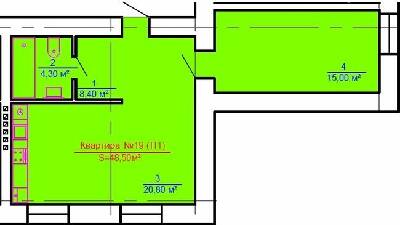 1-кімнатна 48.5 м² в ЖК Австрійська Садиба від забудовника, м. Рава-Руська