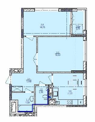2-кімнатна 69.31 м² в ЖК Garant City від 22 250 грн/м², м. Трускавець