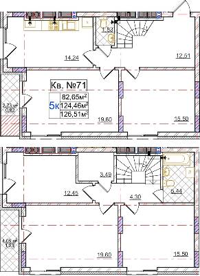 Дворівнева 126.51 м² в ЖК Сихів Яскравий від 15 550 грн/м², Львів