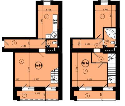 Двухуровневая 93.9 м² в ЖК на ул. Шухевича, 9 от 12 000 грн/м², г. Новояворовск