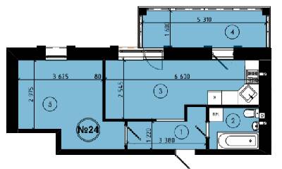 1-кімнатна 39.72 м² в ЖК на вул. Шухевича, 9 від 14 500 грн/м², м. Новояворівськ