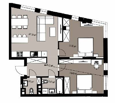 2-комнатная 71.9 м² в ЖК Green Park от 22 000 грн/м², г. Винники