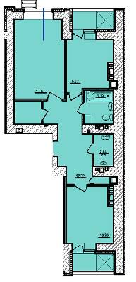 2-комнатная 62.5 м² в ЖК Свитанок от 19 500 грн/м², г. Борисполь