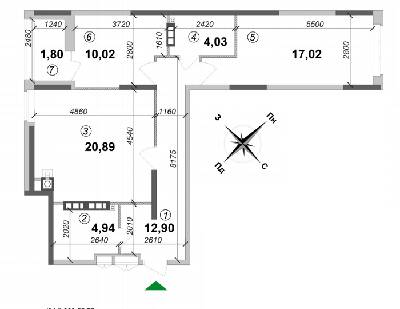 2-комнатная 71.6 м² в ЖК Оптимісто от 26 000 грн/м², с. Гатное