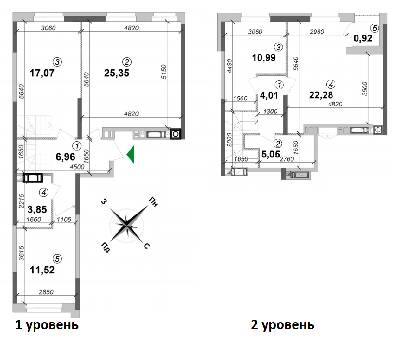 Дворівнева 108 м² в ЖК Оптимісто від 16 000 грн/м², с. Гатне