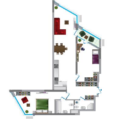 2-кімнатна 109.69 м² в ЖК Зарічний від 21 700 грн/м², Київ