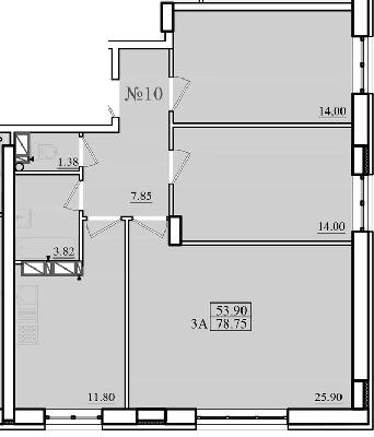 3-кімнатна 78.75 м² в ЖК Морський від 19 800 грн/м², м. Чорноморск