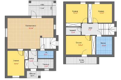 Коттедж 140 м² в КП Романовская Мрия от застройщика, с. Романков