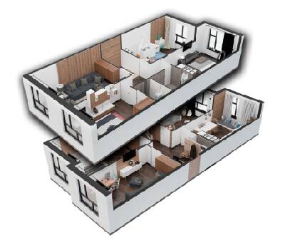 Дворівнева 160.8 м² в ЖК Graphité від 12 000 грн/м², м. Бориспіль