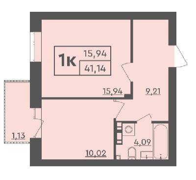 1-кімнатна 41.14 м² в ЖК Scandia від 19 000 грн/м², м. Бровари