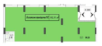 Приміщення вільного призначення 102.35 м² в ЖК River House від 15 000 грн/м², м. Українка