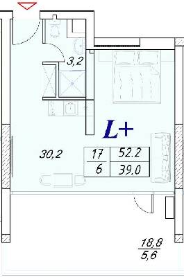 2-комнатная 52.2 м² в Апарт-комплекс Best Resort Apartments от 31 100 грн/м², г. Черноморск