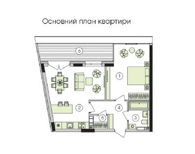 1-кімнатна 59.81 м² в ЖК Park Lake City від 30 921 грн/м², с. Підгірці