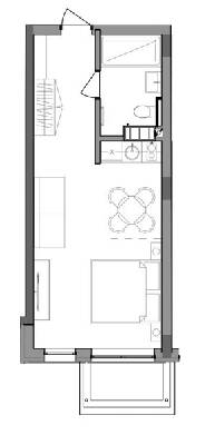 Смарт 30.91 м² в ЖК Apartel Skhidnytsya от 62 950 грн/м², пгт Сходница