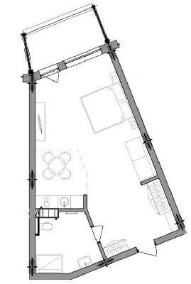 1-комнатная 49.62 м² в ЖК Apartel Skhidnytsya от 46 350 грн/м², пгт Сходница