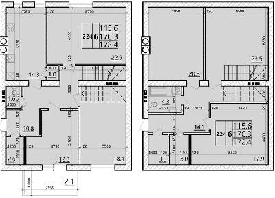 Дворівнева 172.4 м² в ЖК Святих Ольги та Єлизавети від 20 000 грн/м², м. Винники