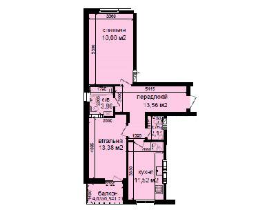 2-кімнатна 63.7 м² в ЖК Кришталевi джерела від 53 000 грн/м², Київ