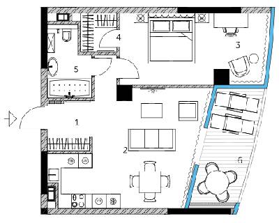 1-кімнатна 62.27 м² в ЖК Taryan Towers від 124 950 грн/м², Київ