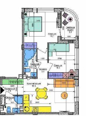 2-кімнатна 59.3 м² в ЖК Respublika від 45 850 грн/м², Київ