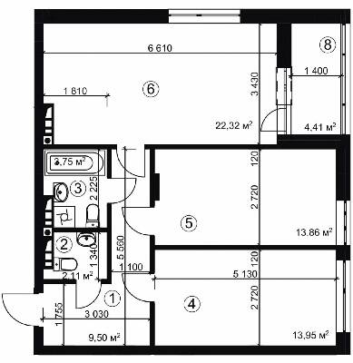 2-кімнатна 67.69 м² в ЖК Сирецький парк 2 від 35 200 грн/м², Київ