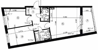 2-кімнатна 73.3 м² в ЖК Сирецький парк 2 від 35 200 грн/м², Київ