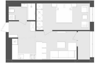 1-комнатная 43.63 м² в ЖК Avalon Flex от 27 700 грн/м², Львов