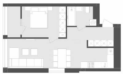 1-комнатная 50.2 м² в ЖК Avalon Flex от 27 200 грн/м², Львов