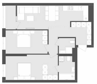 2-комнатная 74.67 м² в ЖК Avalon Flex от 25 000 грн/м², Львов