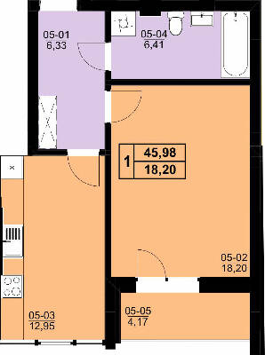 1-комнатная 45.98 м² в ЖК Resident Hall от 22 300 грн/м², Львов