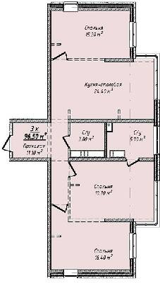 3-кімнатна 96.5 м² в ЖК Mandarin ART від 26 050 грн/м², Одеса