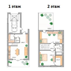 Таунхаус 122.96 м² в Таунхаусы Ivory от 15 696 грн/м², Ровно