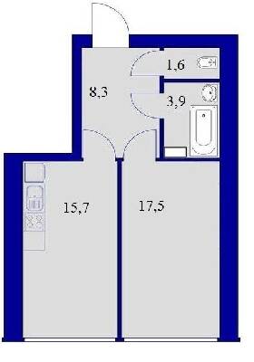 1-комнатная 45 м² в ЖК Милые квартиры от 15 400 грн/м², с. Мила