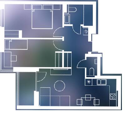 2-кімнатна 61 м² в ЖК Басів схил від 25 250 грн/м², Рівне