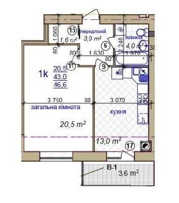 1-кімнатна 46.6 м² в ЖК на вул. Жасминова, 5 від 21 000 грн/м², Львів