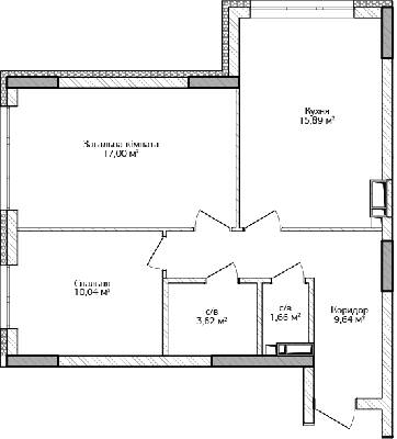 2-комнатная 57.85 м² в ЖК City Park от 18 000 грн/м², г. Ирпень