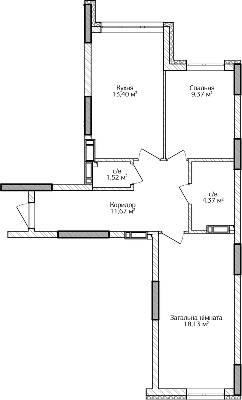 2-кімнатна 58.46 м² в ЖК City Park від 20 500 грн/м², м. Ірпінь