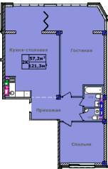 2-комнатная 121.3 м² в ЖК Comfort City Рыбинский от 30 000 грн/м², Днепр