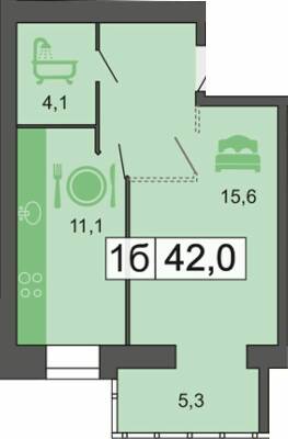 1-кімнатна 42 м² в ЖК River Park від 27 950 грн/м², Дніпро