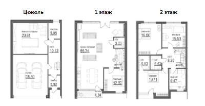 Таунхаус 251.6 м² в КГ Пуща Residence от 29 332 грн/м², Киев