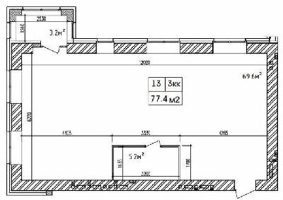 3-комнатная 77.4 м² в ЖК Аржанова от 17 500 грн/м², Днепр