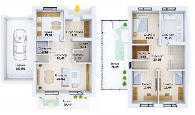 Таунхаус 135.14 м² в КМ Струмочок 2 від 12 432 грн/м², с. Струмівка