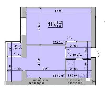 1-комнатная 41.8 м² в ЖК Зоря от 20 000 грн/м², Винница