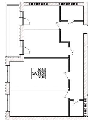 3-комнатная 88.1 м² в ЖК Мичурина от 15 000 грн/м², с. Агрономичное